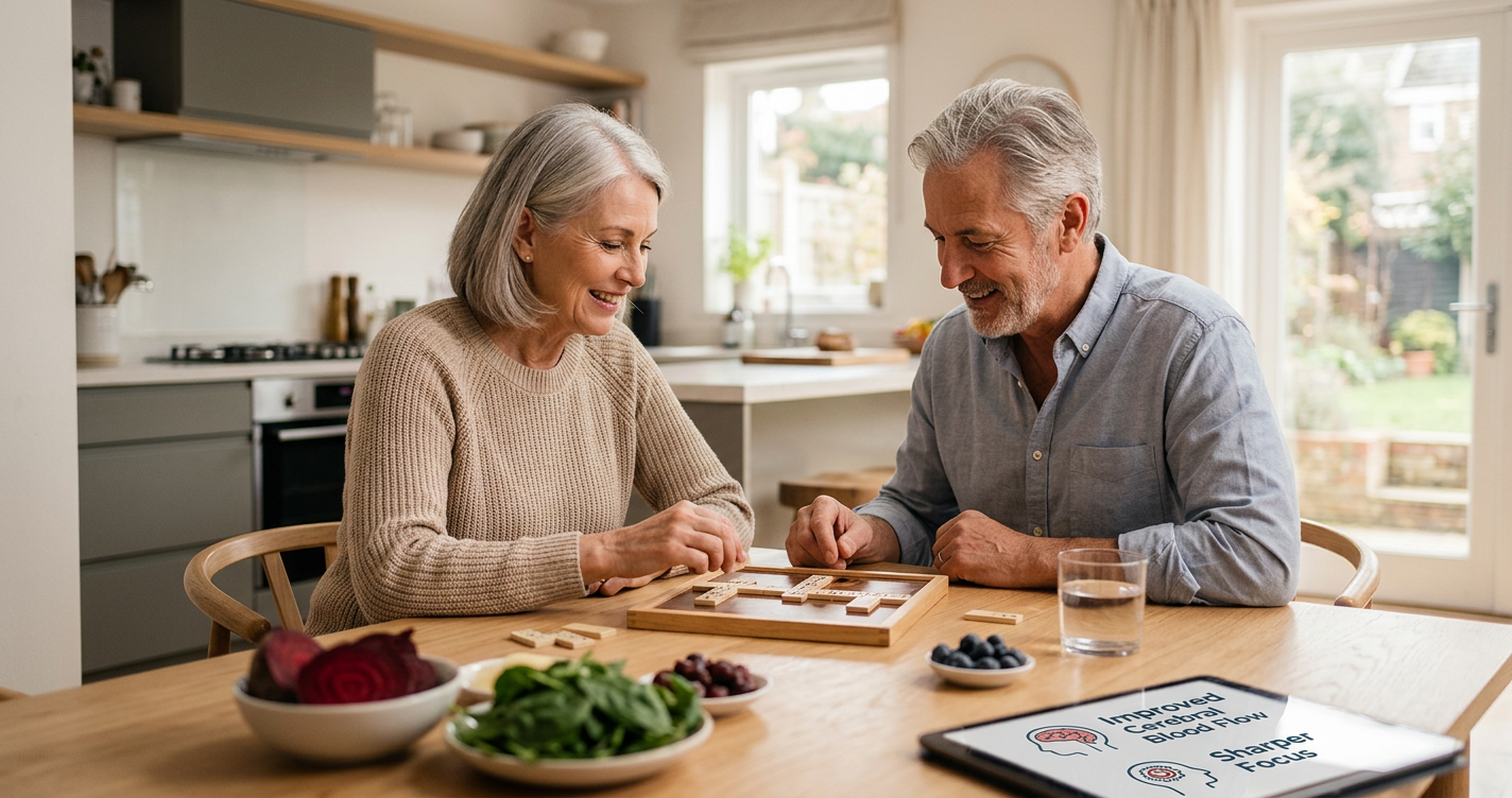 Sharper Focus After 50: How Plant Nitrates and Polyphenols Improve Cerebral Blood Flow and Cognitive Energy illustration