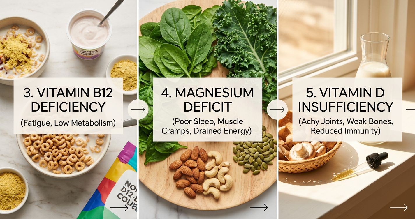 7 Nutrient Gaps That Drain Your Energy After 50—and the Best Plant-Based Fixes illustration