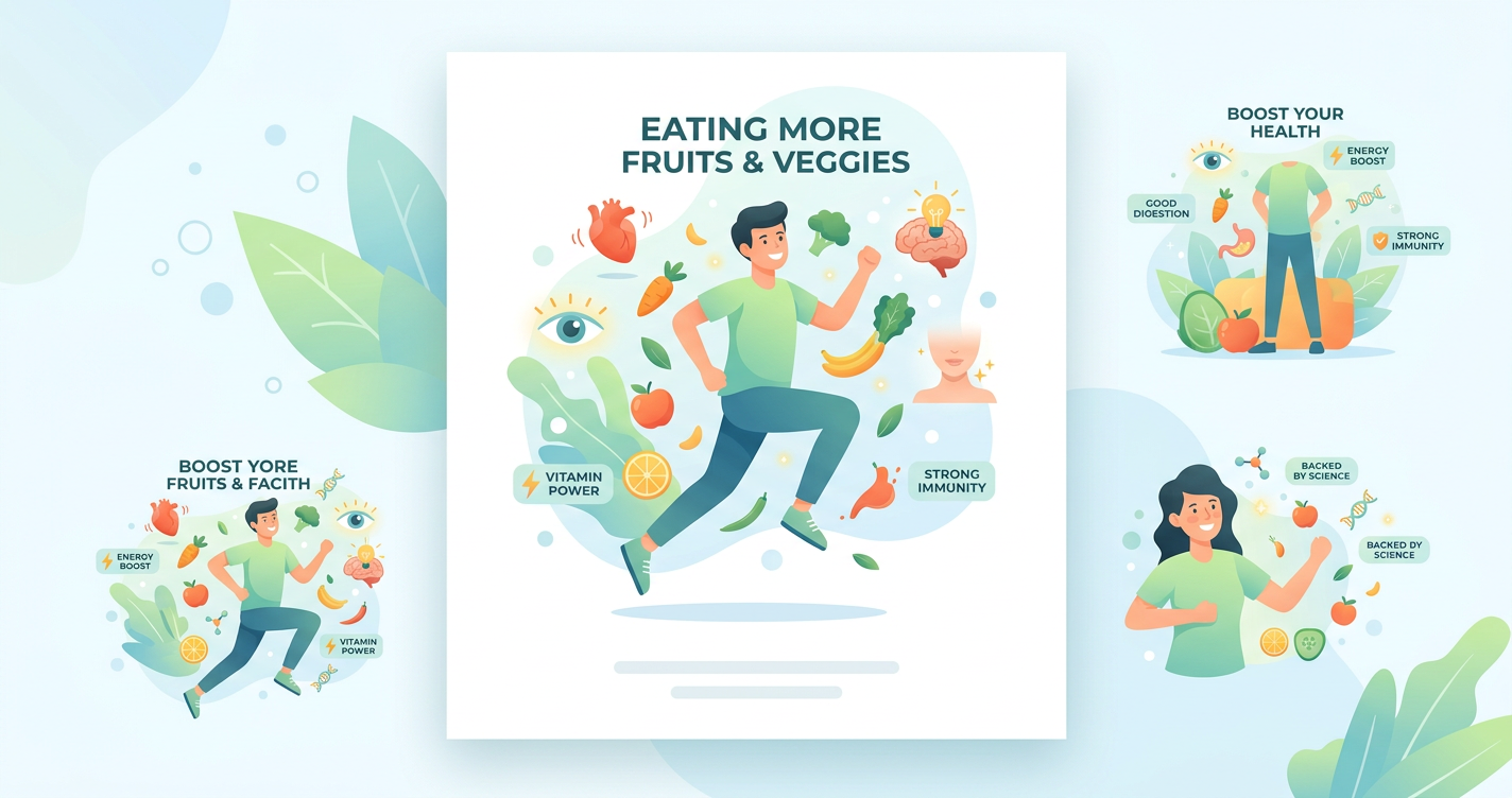 21 Fun Facts About Your Health After Eating More Fruits and Veggies (Backed by Science) illustration