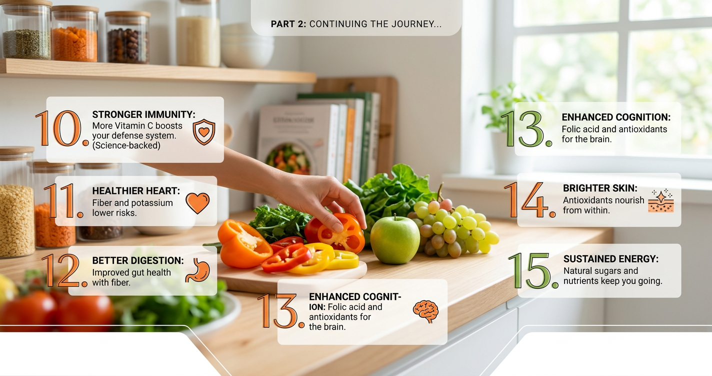 21 Fun Facts About Your Health After Eating More Fruits and Veggies (Backed by Science) illustration