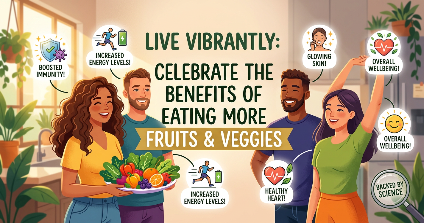 21 Fun Facts About Your Health After Eating More Fruits and Veggies (Backed by Science) illustration