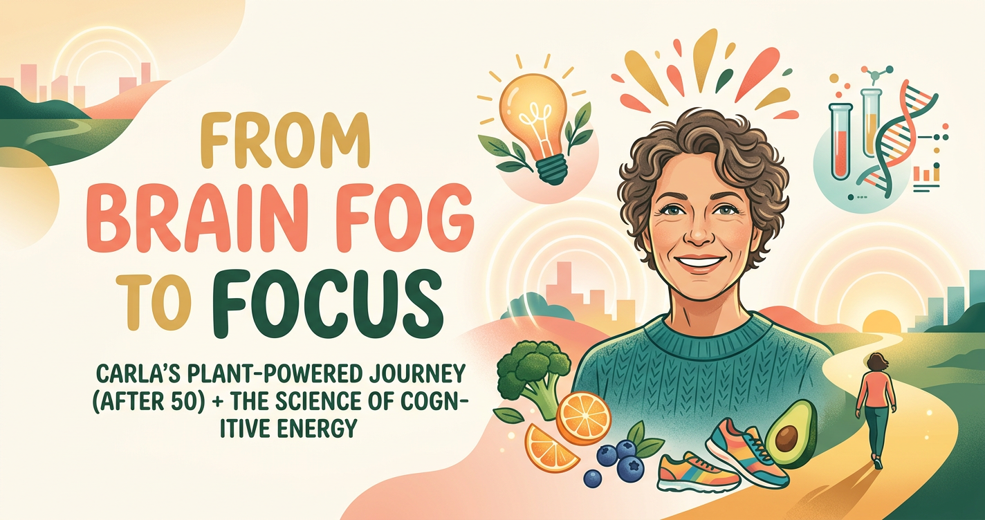 From Brain Fog to Focus: Carla’s Plant‑Powered Weight‑Loss Journey After 50 (and the Science of Cognitive Energy) illustration