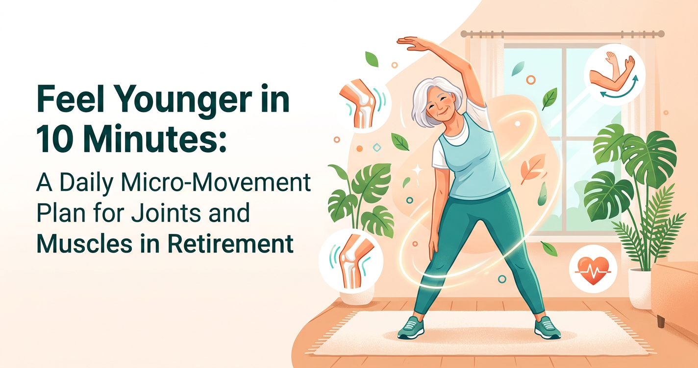 Feel Younger in 10 Minutes: A Daily Micro‑Movement Plan for Joints and Muscles in Retirement illustration