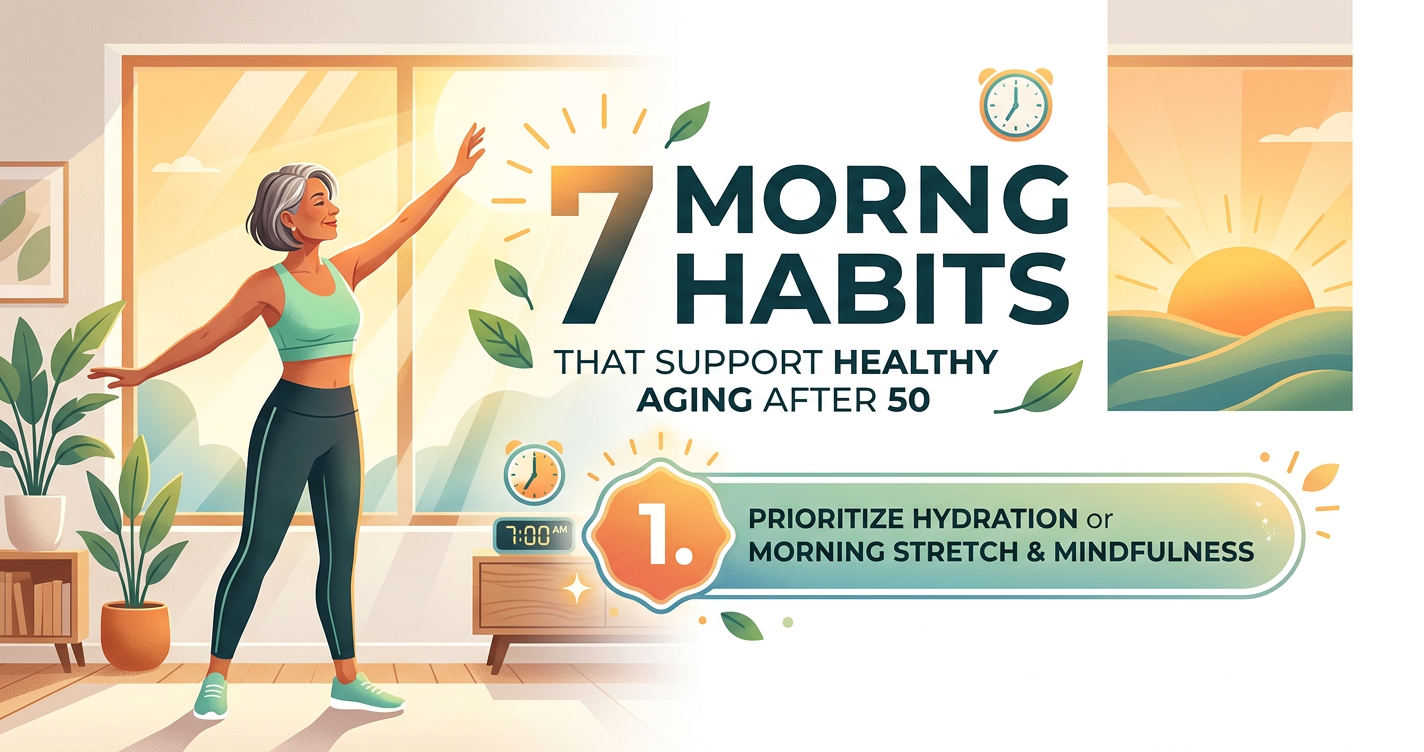 7 Morning Habits That Support Healthy Aging After 50 illustration