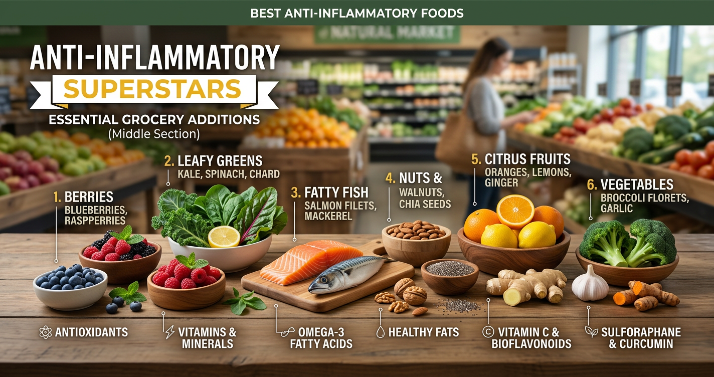 The Best Anti-Inflammatory Foods to Add to Your Grocery List illustration