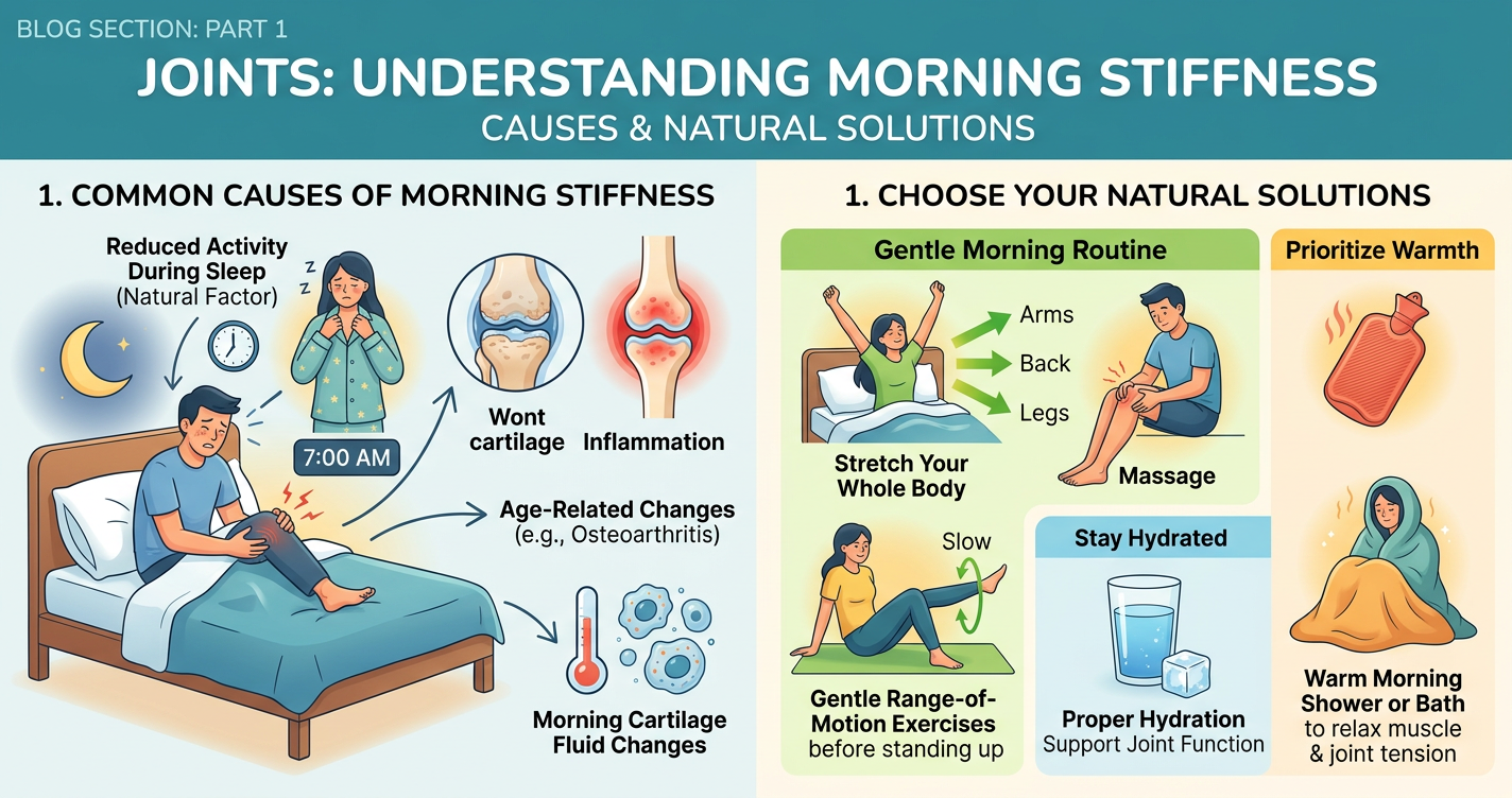 Joint Stiffness in the Morning: Causes and Natural Solutions illustration