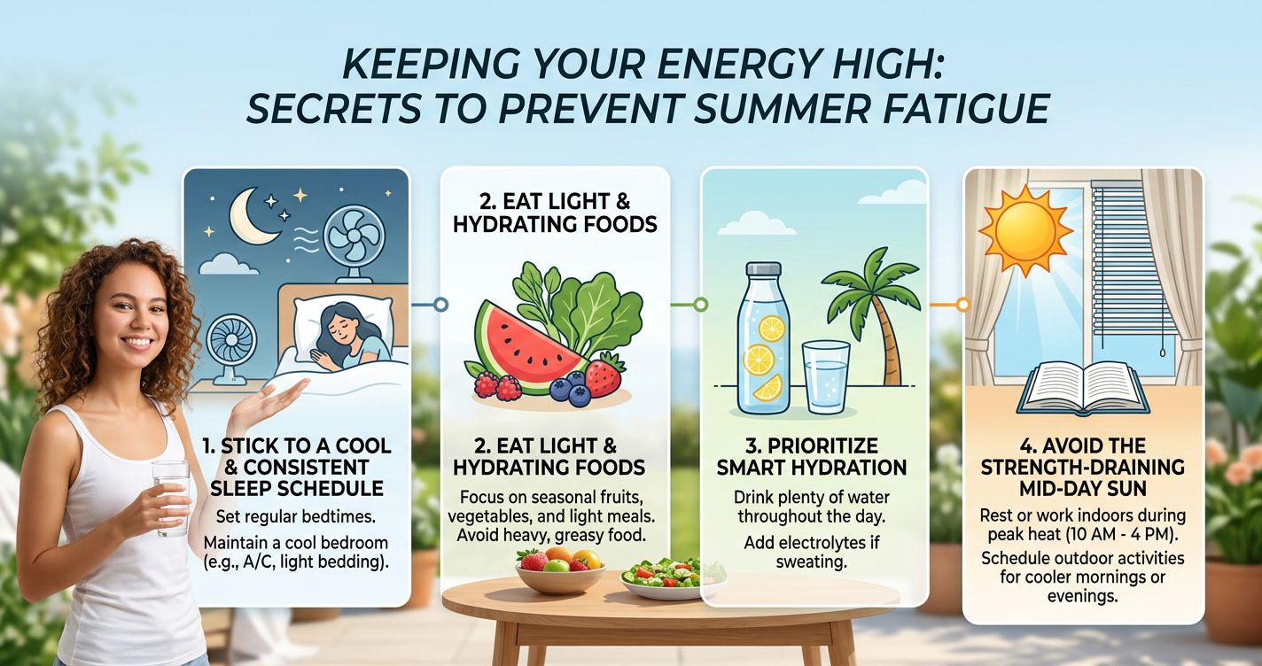 How to Prevent Summer Fatigue and Stay Energized All Season Long illustration