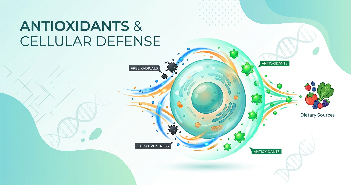 The Role of Antioxidants in Healthy Aging and Cellular Health illustration