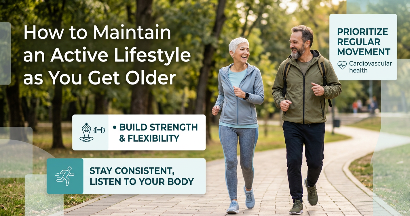 How to Maintain an Active Lifestyle as You Get Older illustration