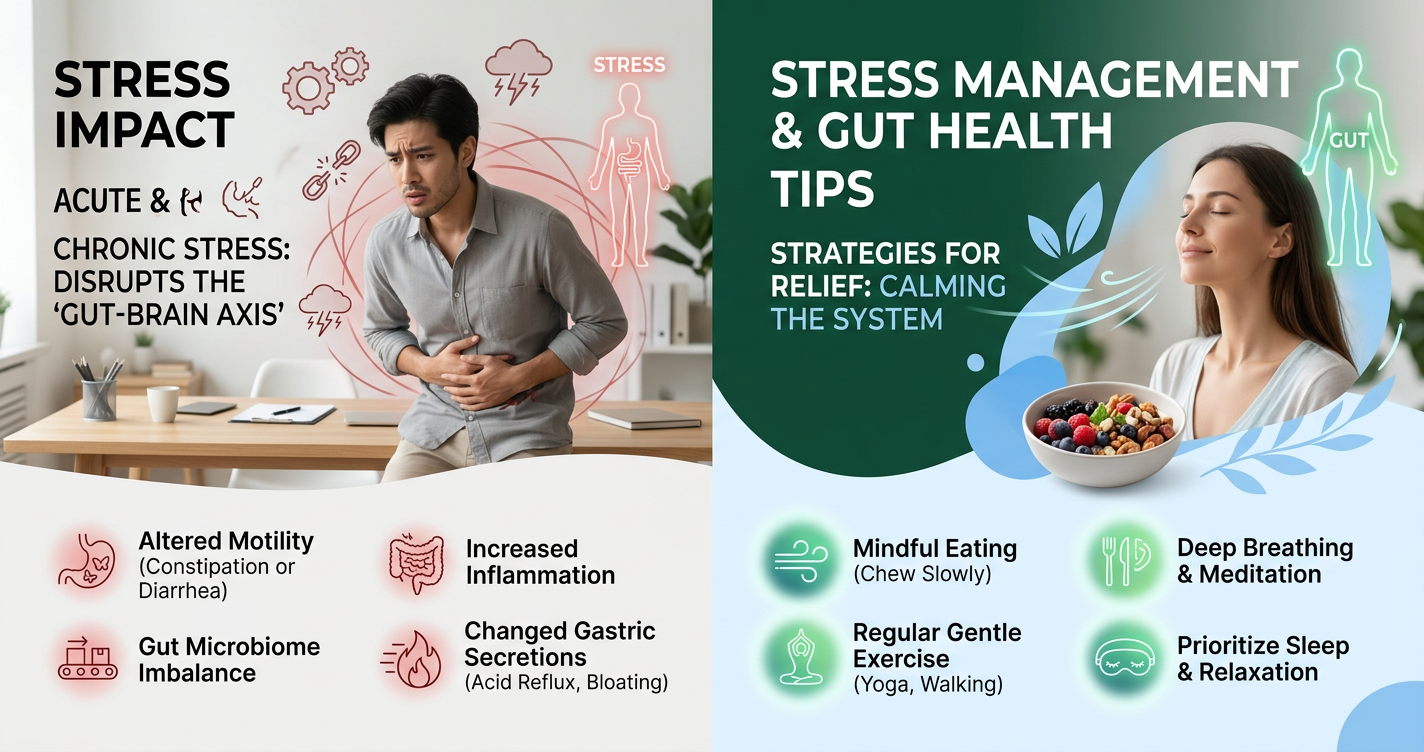 How Stress Impacts Digestion and What You Can Do About It illustration
