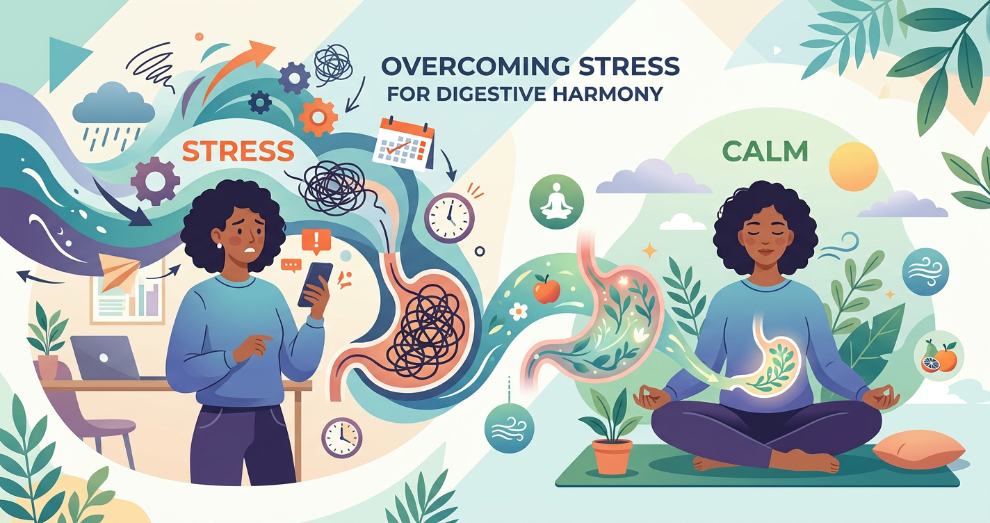 How Stress Impacts Digestion and What You Can Do About It illustration