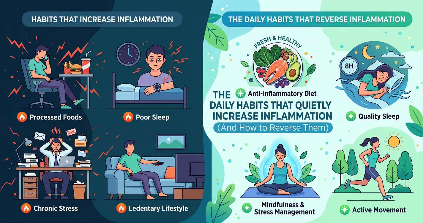 The Daily Habits That Quietly Increase Inflammation (And How to Reverse Them) illustration
