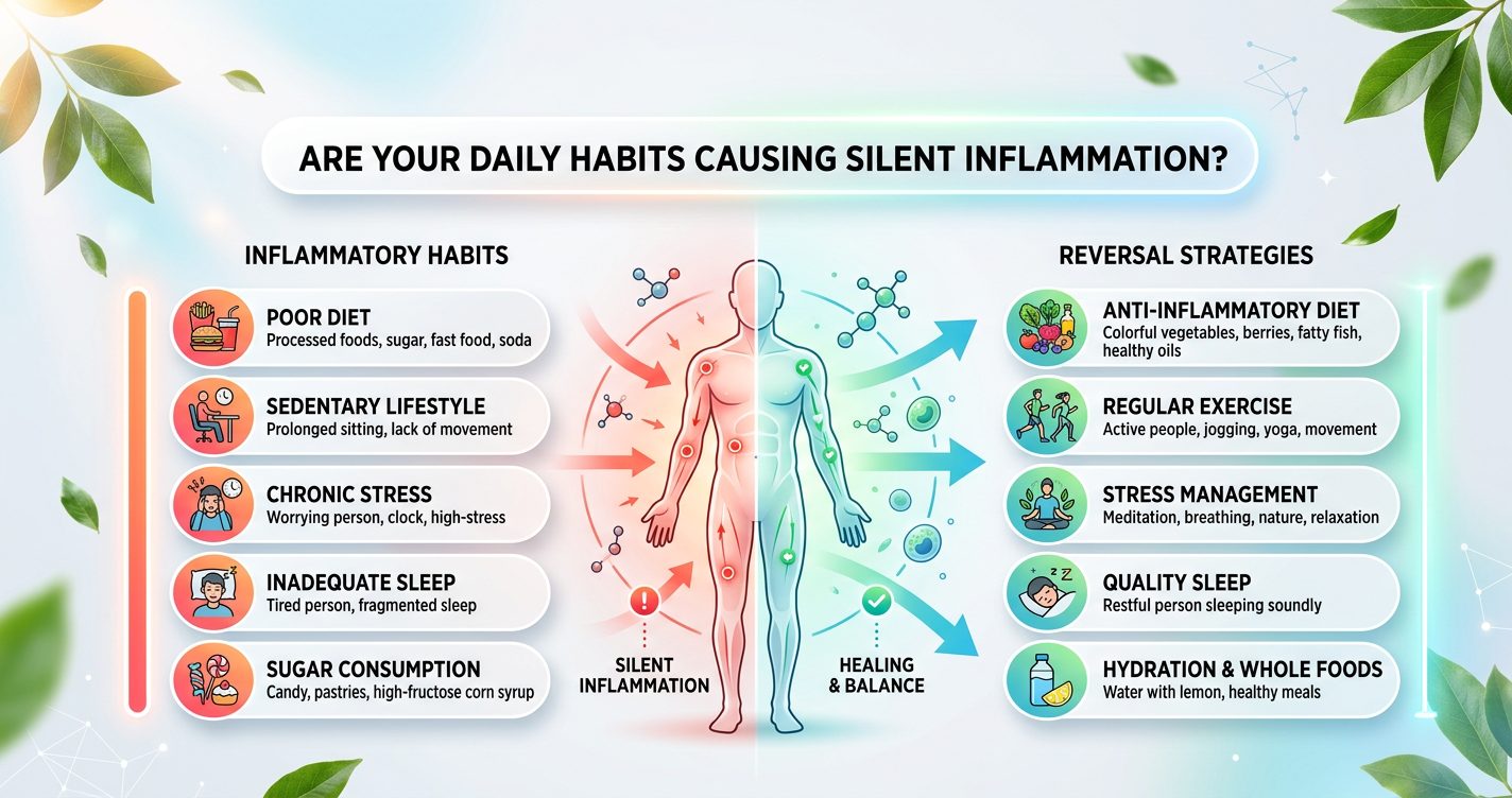 The Daily Habits That Quietly Increase Inflammation (And How to Reverse Them) illustration