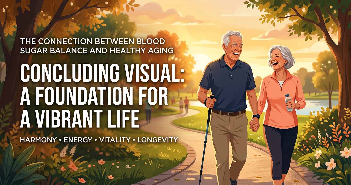 The Connection Between Blood Sugar Balance and Healthy Aging illustration