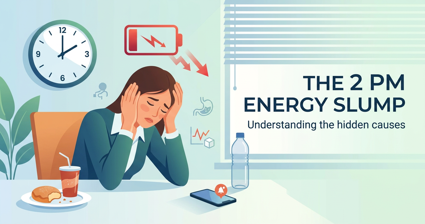 Why Your Energy Crashes at 2 PM (It Might Not Be Lack of Sleep) illustration