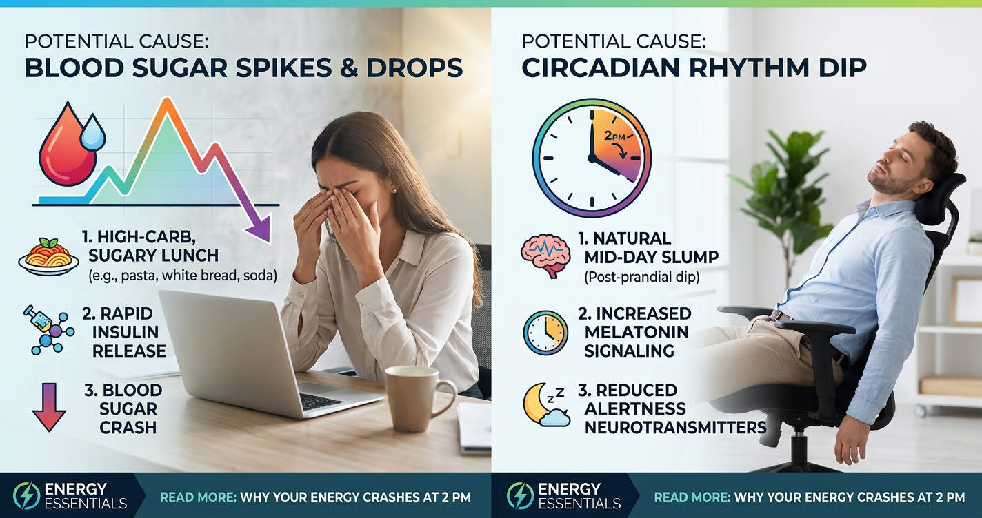 Why Your Energy Crashes at 2 PM (It Might Not Be Lack of Sleep) illustration