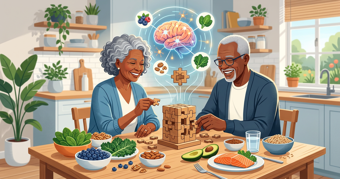 Can Your Diet Help You Stay Mentally Sharp as You Age? illustration