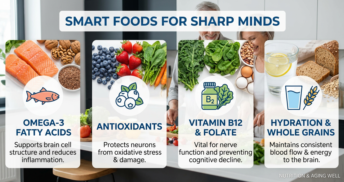 Can Your Diet Help You Stay Mentally Sharp as You Age? illustration