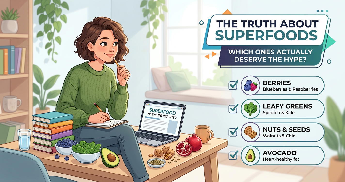 The Truth About Superfoods: Which Ones Actually Deserve the Hype? illustration