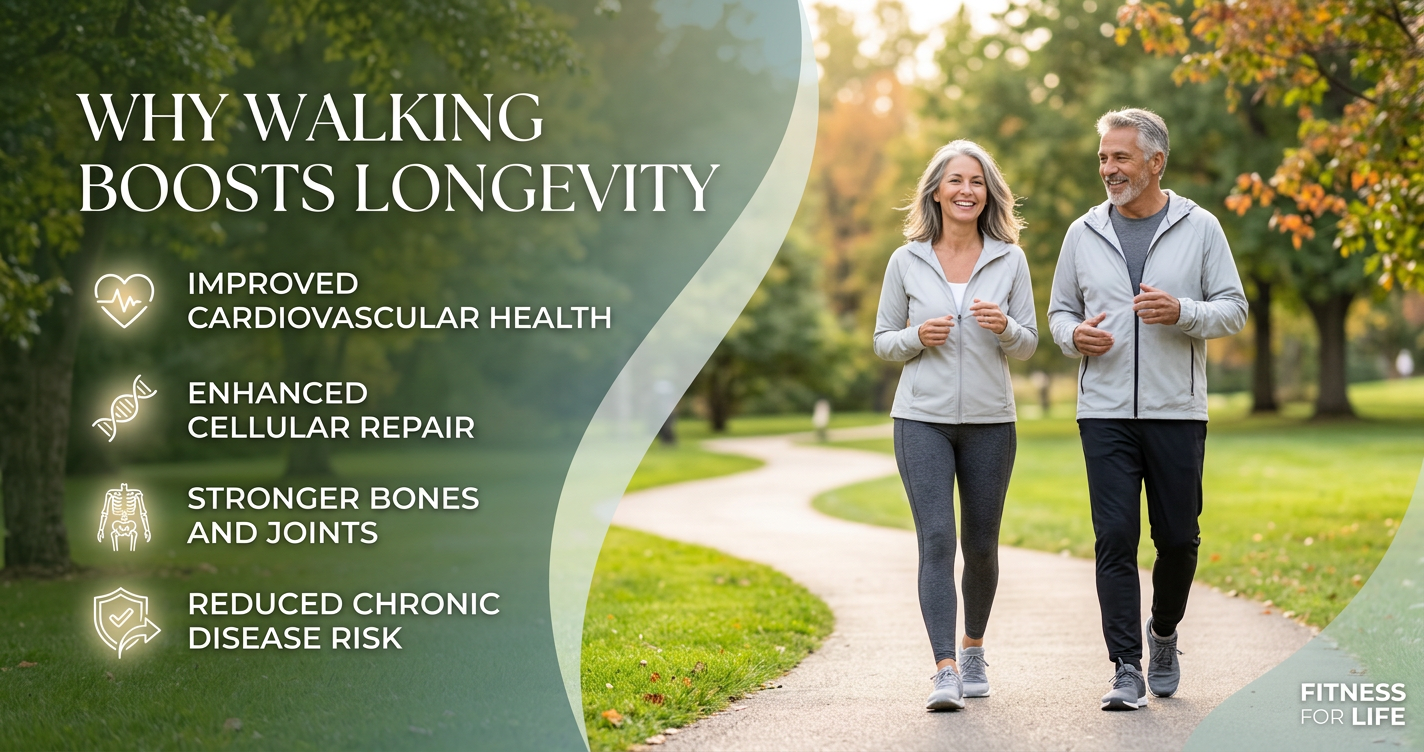 Why Walking May Be the Most Underrated Exercise for Longevity illustration