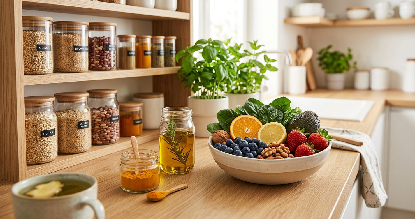 The Beginner's Guide to an Anti-Inflammatory Kitchen illustration