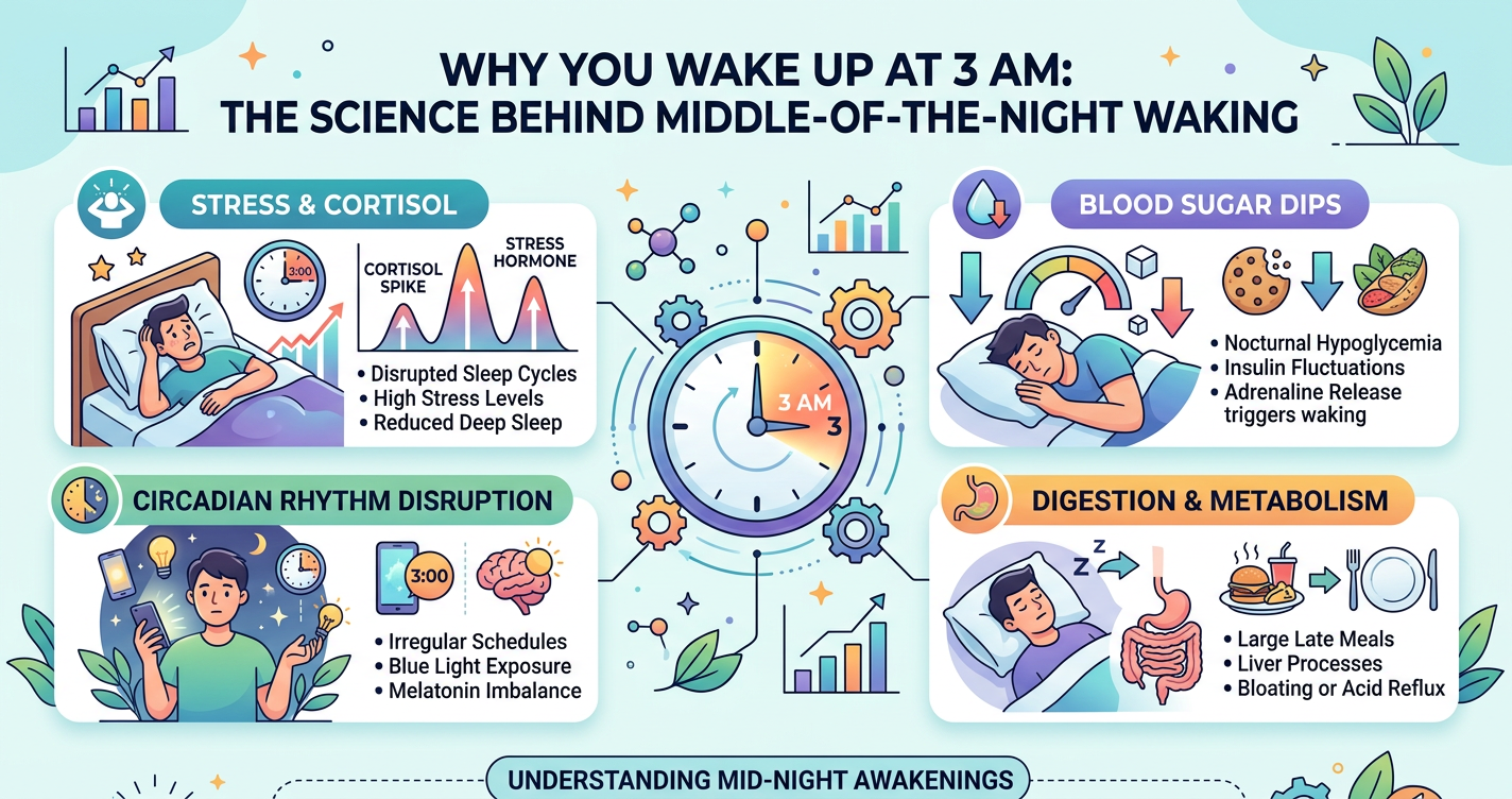 Why You Wake Up at 3 AM: The Science Behind Middle-of-the-Night Waking illustration