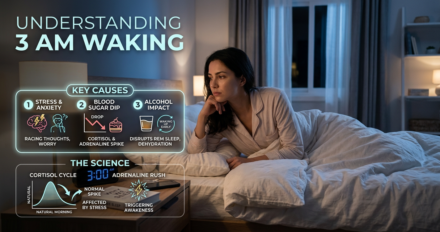 Why You Wake Up at 3 AM: The Science Behind Middle-of-the-Night Waking illustration
