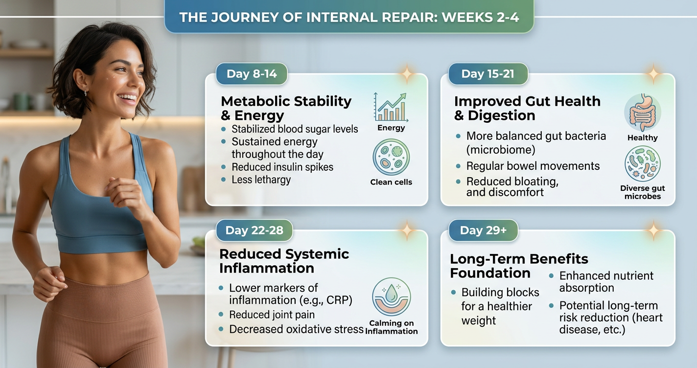 What Happens to Your Body When You Stop Eating Ultra-Processed Foods for 30 Days? illustration