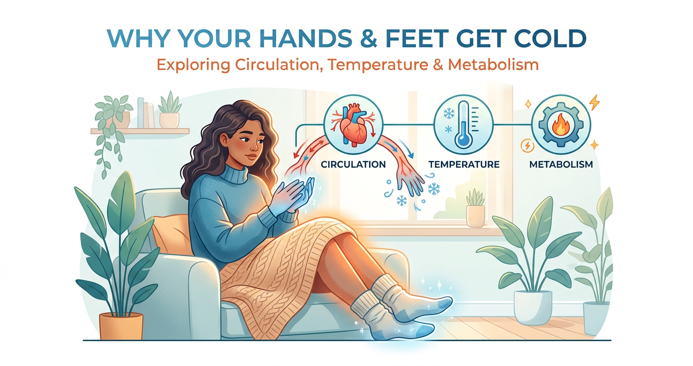 Why Your Hands and Feet Get Cold: What Circulation, Temperature and Metabolism Have to Do With It illustration